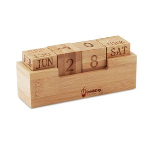 GiftRetail MO9404 - Calendario de bambú Wood