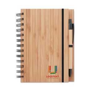 GiftRetail MO9435 - BAMBLOC Libreta de bambú Wood