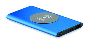 GiftRetail MO9498 - POWER&WIRELESS Cargador inalámbrico 4000 mAh Azul royal