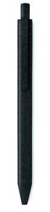GiftRetail MO9614 - PECAS Bolígrafo paja de ABS Negro