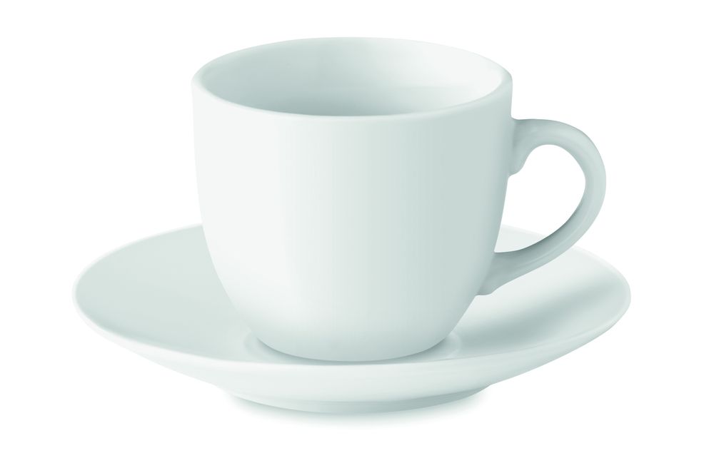 GiftRetail MO9634 - ESPRESSO Taza y plato cerámica café