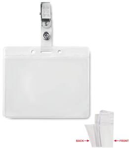 CLIPBADGE Holder de la insignia de PVC de clipadge - GiftRetail MO9642 transparent