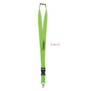 GiftRetail MO9661 - WIDE LANY Lanyard 25mm con mosquetón Cal