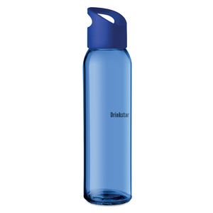 GiftRetail MO9746 - PRAGA Botella de cristal 470ml Azul royal