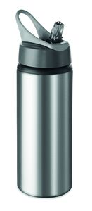 GiftRetail MO9840 - ATLANTA Botella aluminio 600 ml matt silver
