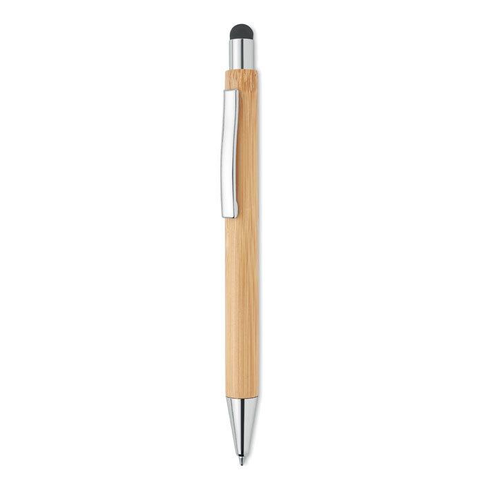 GiftRetail MO9945 - BAYBA Bolígrafo pulsador de bambú