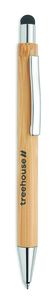 GiftRetail MO9945 - BAYBA Bolígrafo pulsador de bambú Wood