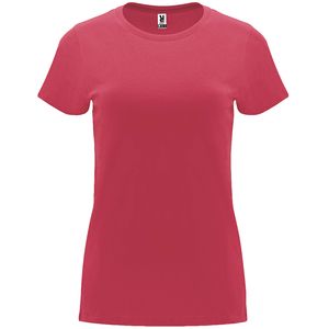 Roly CA6683 - CAPRI Camiseta de manga corta entallada ROJO CRISANTEMO