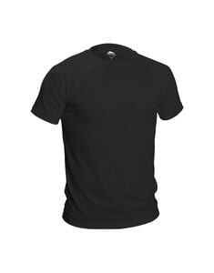 Mustaghata RUNAIR - Camiseta activa para hombres mangas cortas Negro