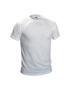 Mustaghata RUNAIR - Camiseta activa para hombres mangas cortas Blanco