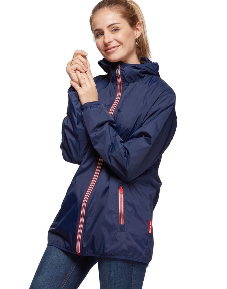 Barents SPEED - Windbreaker Unisex con capucha y cremallera contrastante