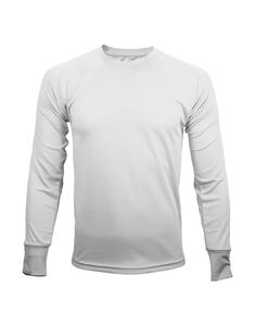 Mustaghata TRAIL - Camiseta activa para hombres mangas largas 140 g Blanco