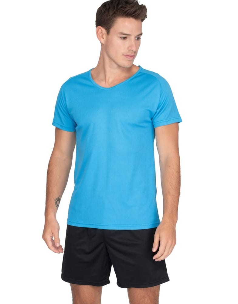 Mustaghata WINNER - Camiseta activa para hombres mangas cortas y raglantes 125g