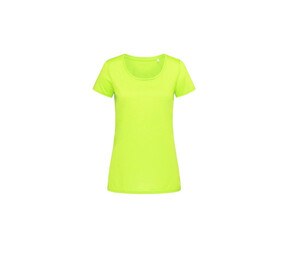 Stedman ST8700 - Camiseta de toque de algodón deportivo damas Cyber Yellow