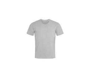 Stedman ST9630 - Relájate para hombre de la camiseta del cuello de la tripulación Grey Heather