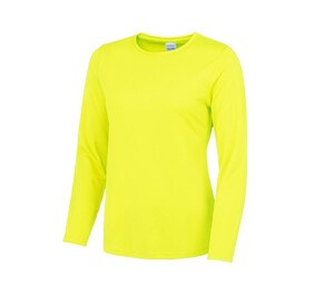 Just Cool JC012 - Camiseta manga larga transpirable neoteric™ mujer Electric Yellow