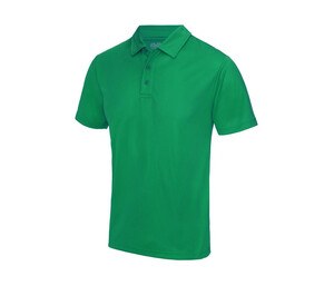 Just Cool JC040 - Polo hombre transpirable Verde pradera