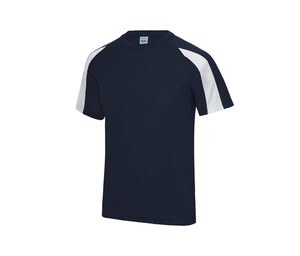 Just Cool JC003 - Camiseta sport contraste French Navy / Arctic White