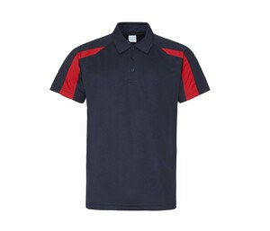 Just Cool JC043 - Polo sport contraste French Navy / Fire Red