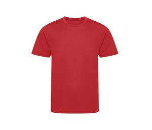 Just Cool JC201J - Camiseta deportiva infantil poliéster reciclado Fire Red