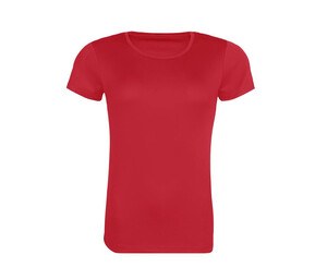 Just Cool JC205 - Camiseta deportiva de poliéster reciclado para mujer Fire Red