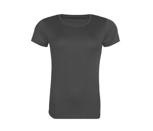 Just Cool JC205 - Camiseta deportiva de poliéster reciclado para mujer Charcoal