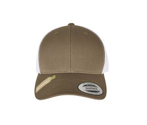 Flexfit 6606RT - Clásicos reciclados retro camionero Cap 2 tone Olive/ White