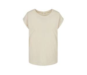 Build Your Brand BY021 - Camiseta mujer White/ Sand