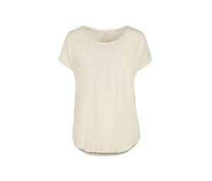 Build Your Brand BY036 - Camiseta de mujer con espalda alargada White/ Sand