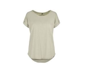 Build Your Brand BY036 - Camiseta de mujer con espalda alargada Soft Salvia