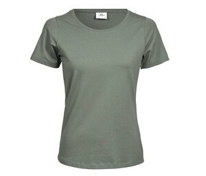 Tee Jays TJ450 - Camiseta elástica cuello redondo Leaf Green