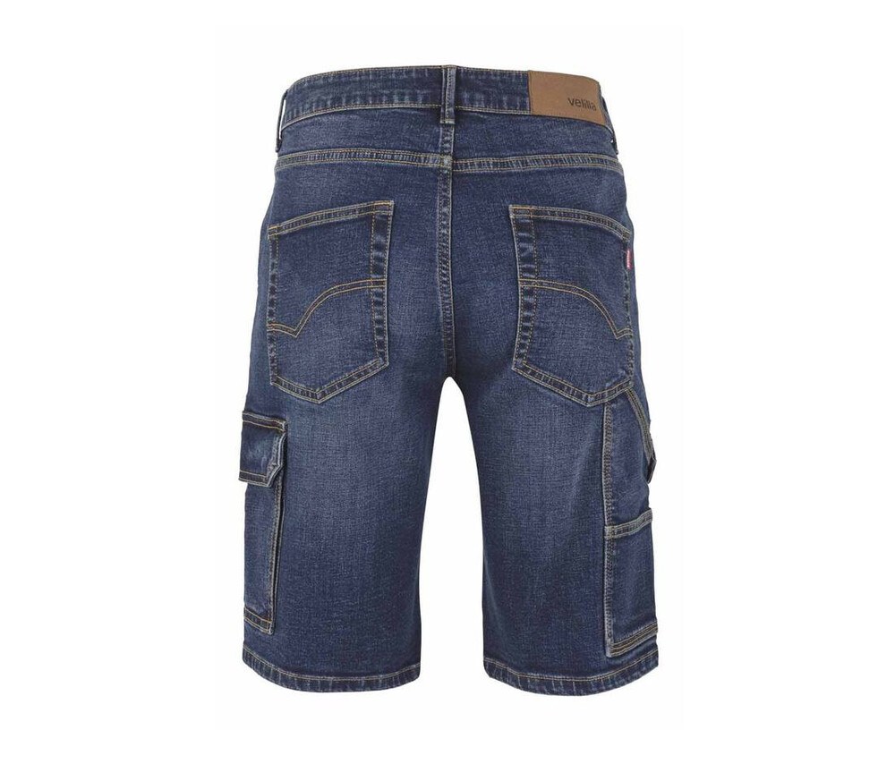 VELILLA VL3017S - Pantalones cortos de bermudas de mezclilla de múltiples bolsillos