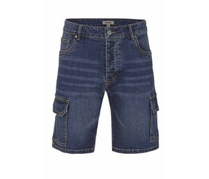 VELILLA VL3017S - Pantalones cortos de bermudas de mezclilla de múltiples bolsillos Jean Blue