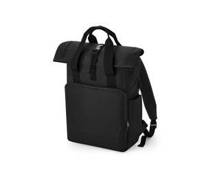Bag Base BG118L - Mochila para laptop de la portada de manejo gemelo reciclado Black