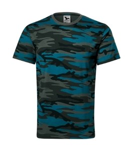 Malfini 144 - Camuflaje camiseta unisex camouflage petrol