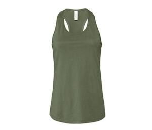 Bella+Canvas BE6008 - Tanque de racernback de camiseta femenina Military Green