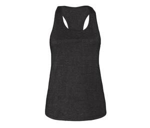 Bella+Canvas BE6008 - Tanque de racernback de camiseta femenina Dark Grey Heather