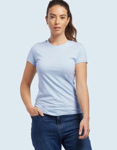Les Filosophes WEIL - Camiseta de algodón orgánico de mujeres hecha en Francia Cielo