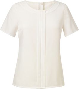 Brook Taverner BT2265 - Blusa Felina de crepé de China Cream