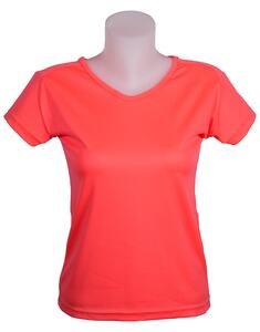 Mustaghata GAZELLE - Camiseta activa para mujeres 125 G col en u Neón coral