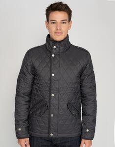 Mustaghata PEBBLETON - Chaqueta acolchada para hombres Gris Anthracite