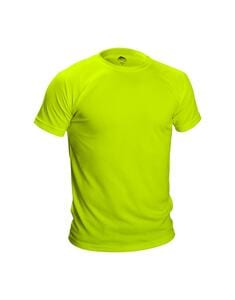 Mustaghata RUNAIR - Camiseta activa para hombres mangas cortas Amarillo Neón