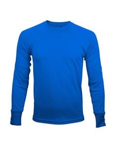 Mustaghata TRAIL - Camiseta activa para hombres mangas largas 140 g bleu azur