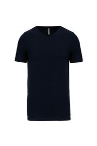 Kariban K3014 - Camiseta con elastán cuello de pico hombre Azul marino