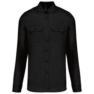 Kariban K505 - Camisa piloto manga larga hombre