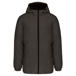 Kariban K6152 - PARKA CON CAPUCHA - POLIÉSTER RECICLADA UNISEX Gris oscuro