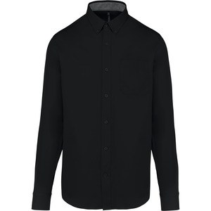 Kariban K586 - Camisa de algodón Nevada de manga larga para hombre