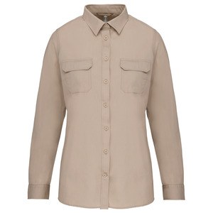 Kariban K591 - Camisa Safari manga larga mujer