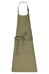 Kariban K8007 - DELANTAL CON BOLSILLO ALGODÓN ORGÁNICO Light Olive Green