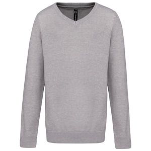 Kariban K9109 - Jersey cuello de pico niños Gris mezcla